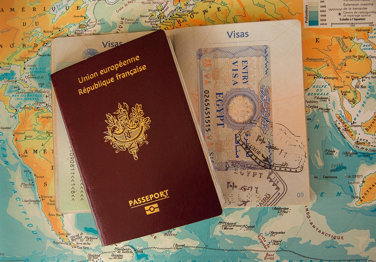 Passport and Schengen visa for travel in Europe