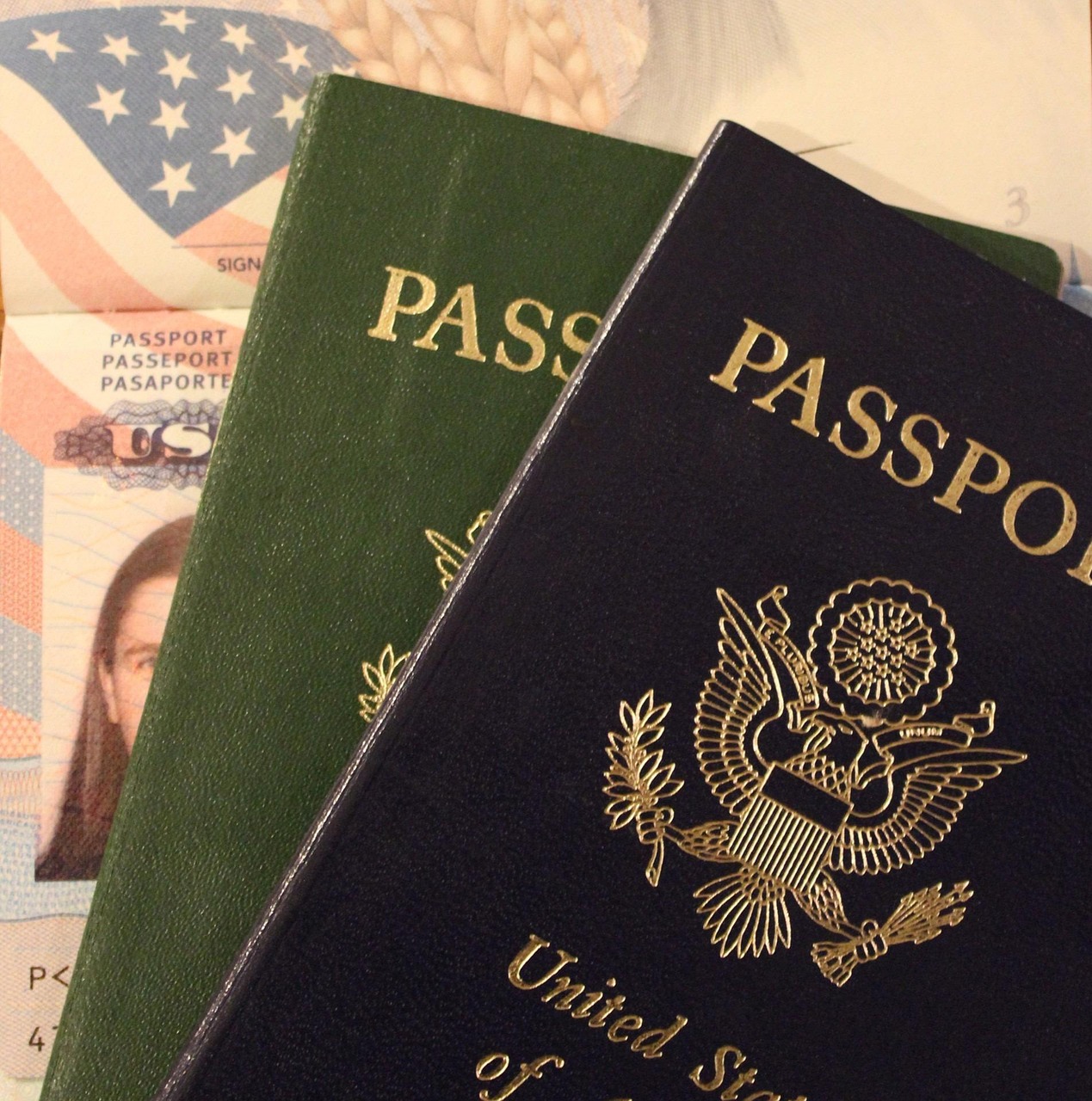 Passport and immigration documents for UAE visa cancellation